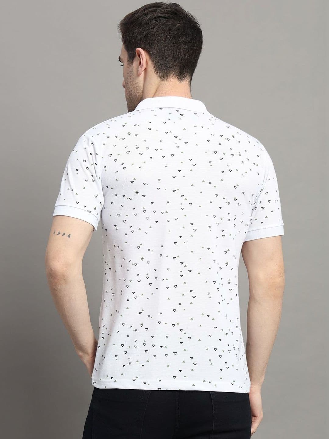 SZN Men Printed Polo Collar Pockets T-shirt thumbnail 2