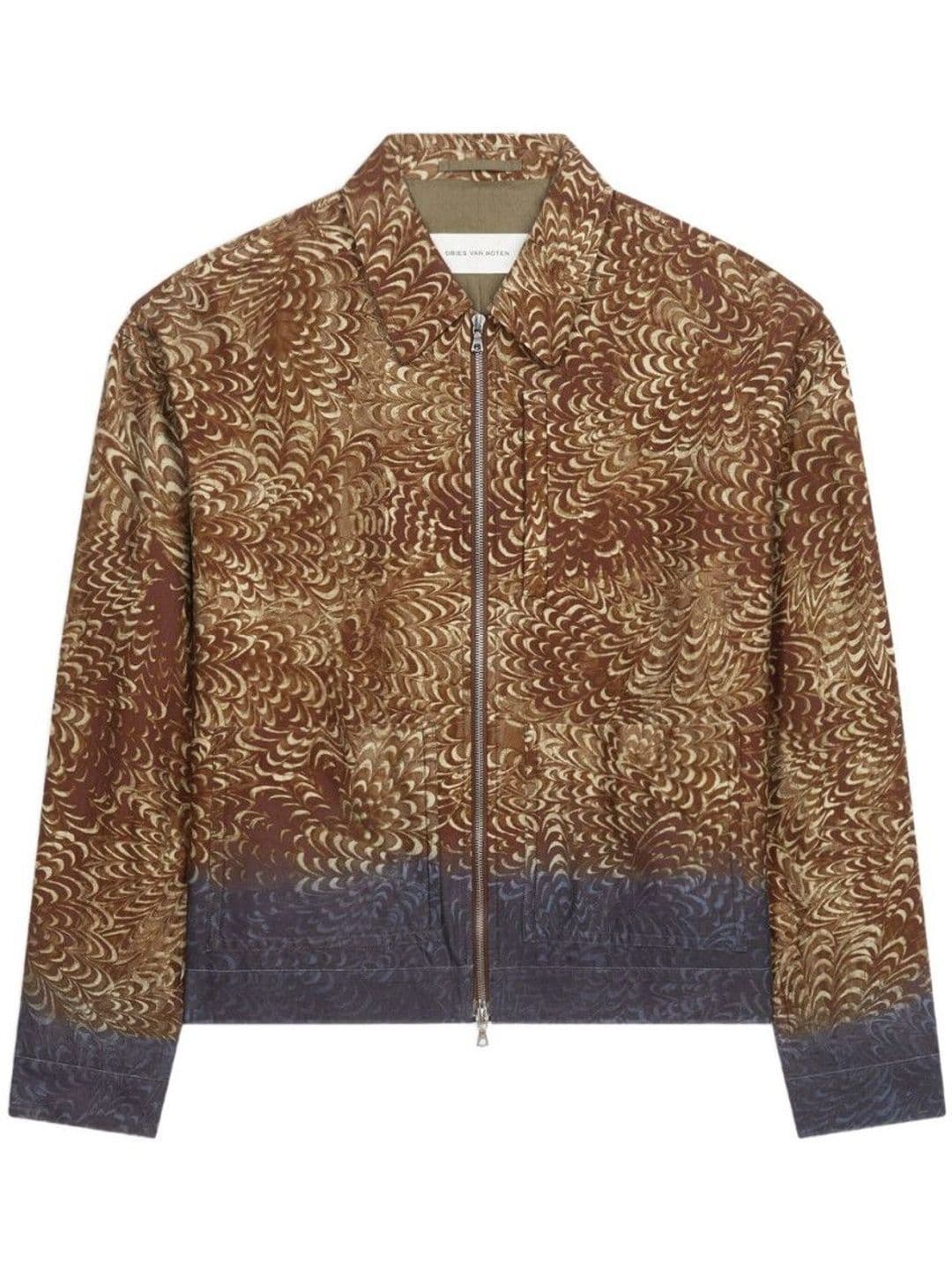 Dries Van Noten Brown Bomber Jacket thumbnail 5