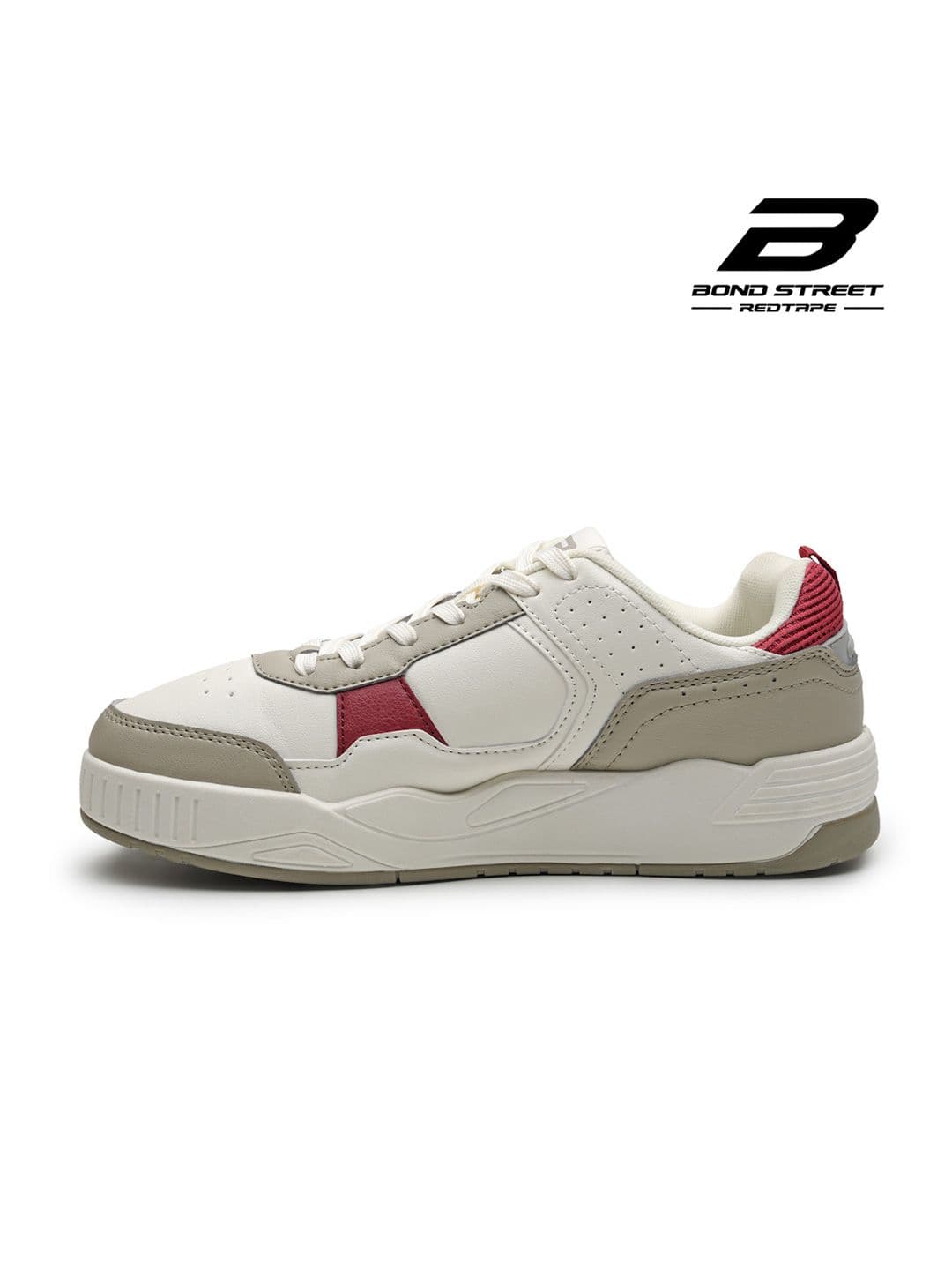 Bond Street By Red Tape Men Colourblocked Round Toe Sneakers thumbnail 4