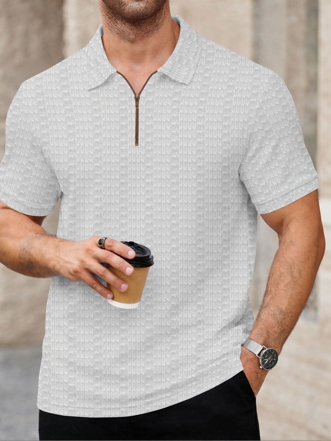 Moda Rapido Men Polo Collar T-shirt thumbnail 5
