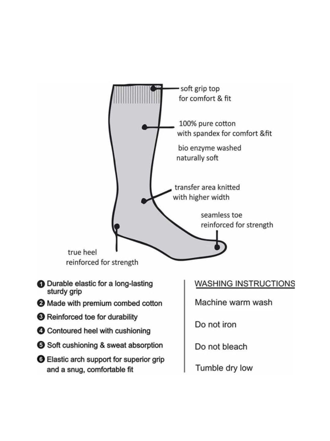 akeet trend Unisex Cotton Assorted Calf Length Socks thumbnail 4
