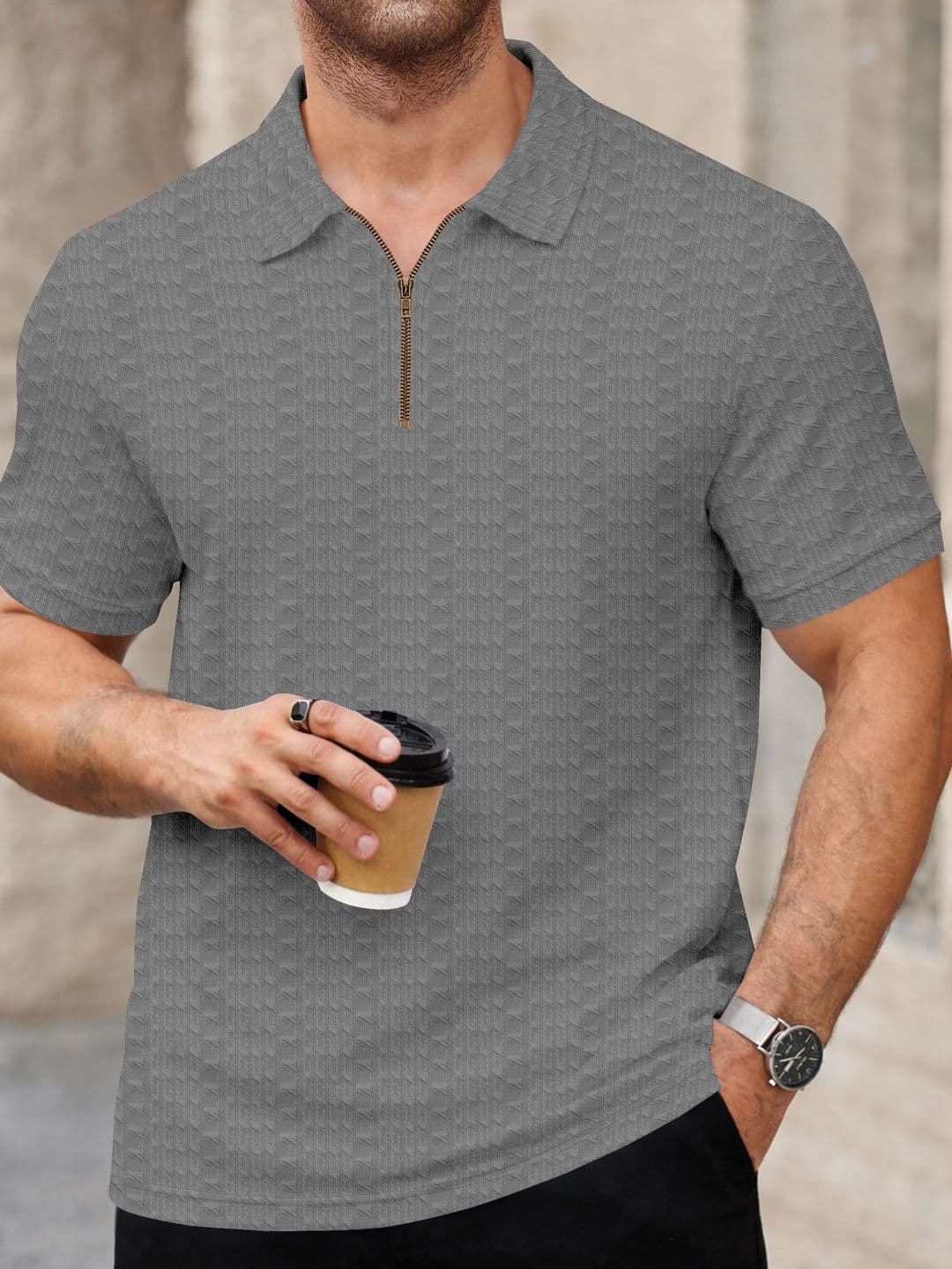 Moda Rapido Men Polo Collar T-shirt thumbnail 6