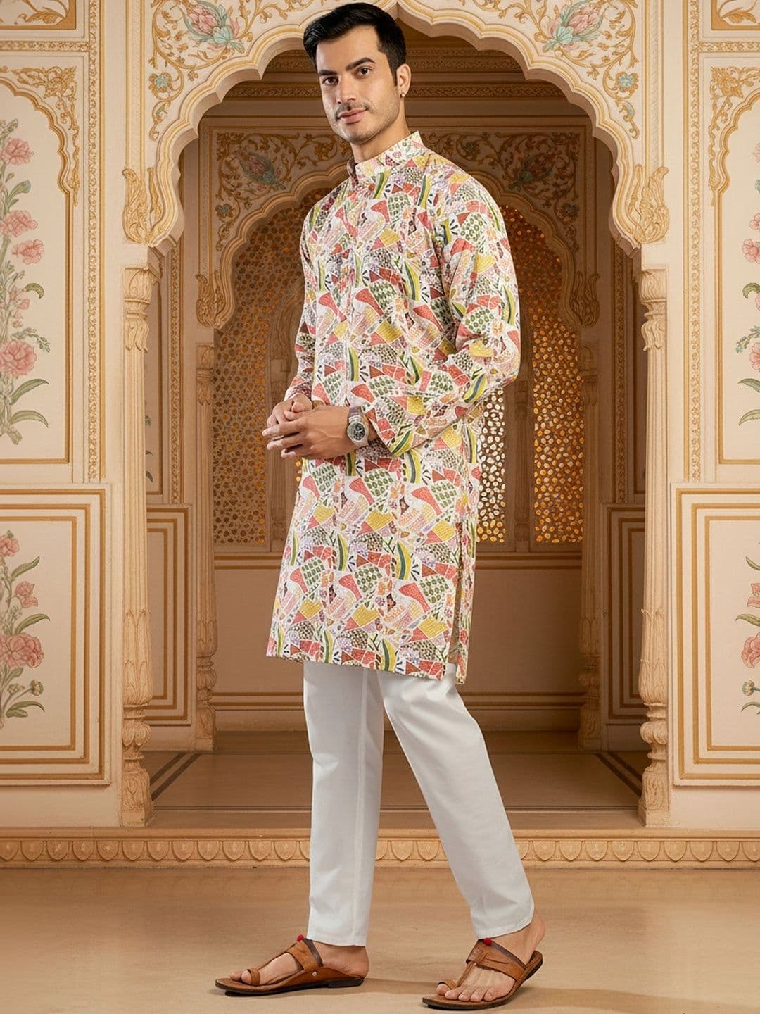 RANGRAAG Men Printed Kurta - view 1