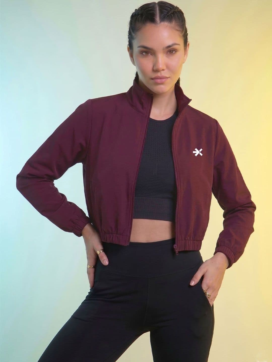 HRX by Hrithik Roshan Women Lightweight Crop Training or Gym Sporty Jacket - view 1