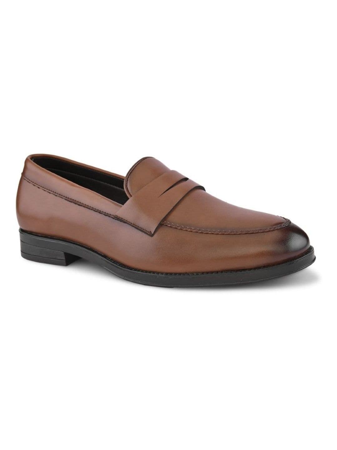 House of Pataudi Men Synthetic Leather Round Toe Loafers thumbnail 5