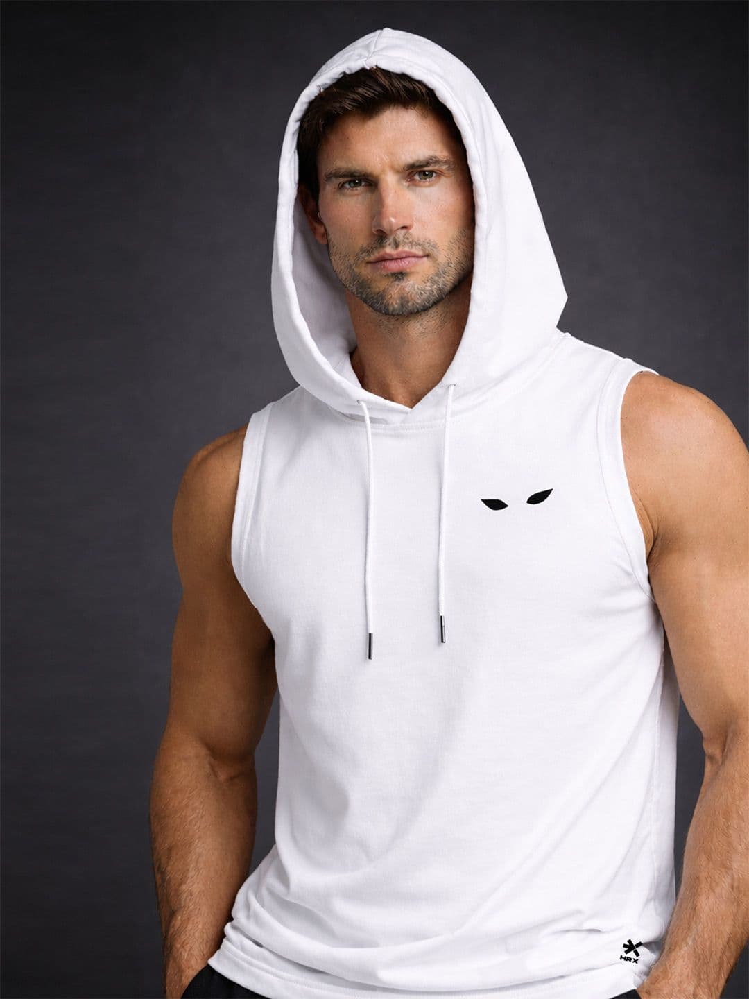 HRX by Hrithik Roshan Hooded Gym Vest T-shirt thumbnail 6