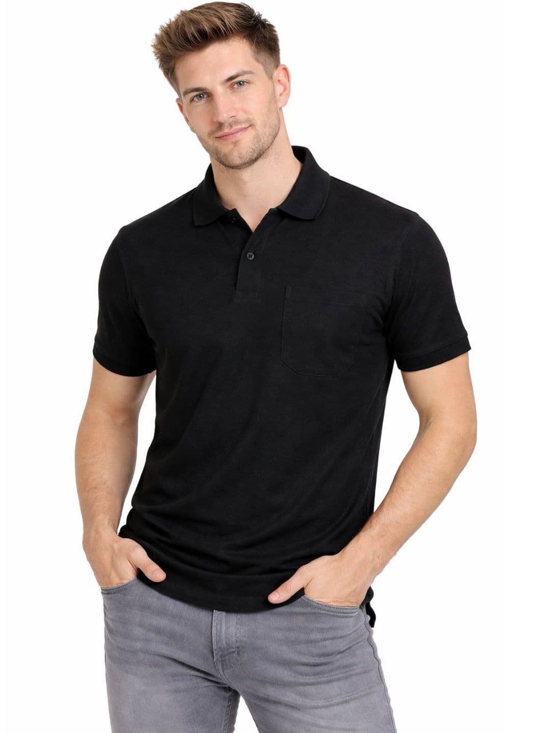 SMAN Men 2 Polo Collar Pockets T-shirt thumbnail 4