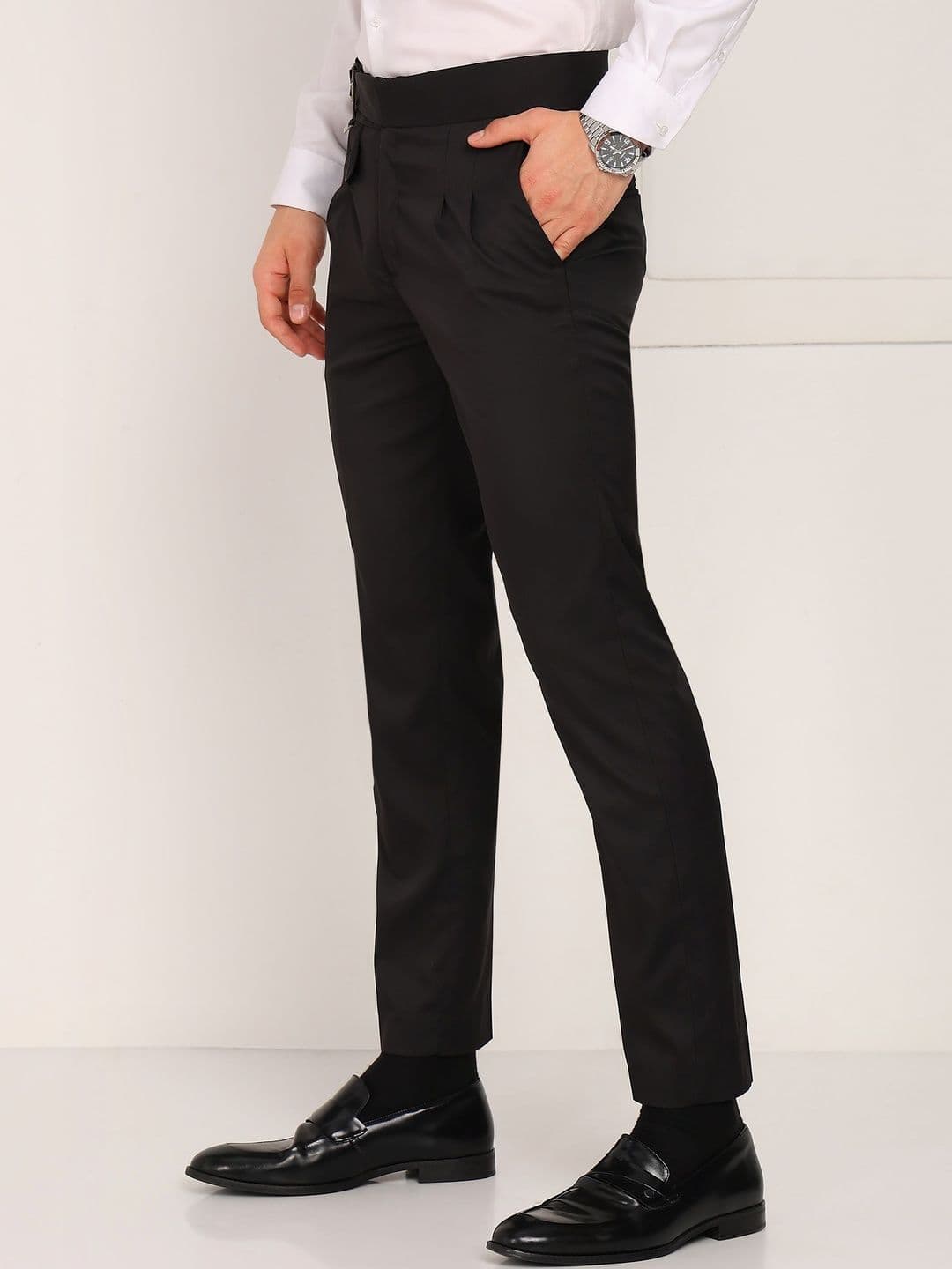 Sam and Jack Men High-Rise Pleated Trousers thumbnail 3
