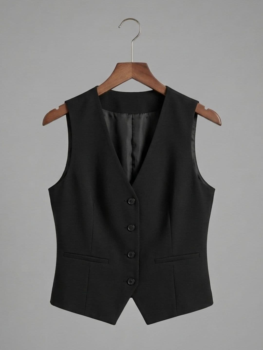 The Roadster Lifestyle Co V-Neck Sleeveless Slim Fit Waistcoat thumbnail 2