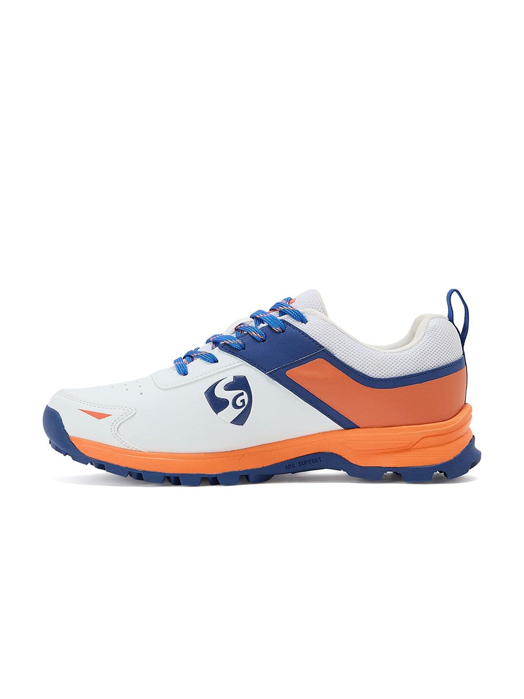 SG Impact Cricket Shoes White-Orange - Durable Breathable Performance Design thumbnail 4