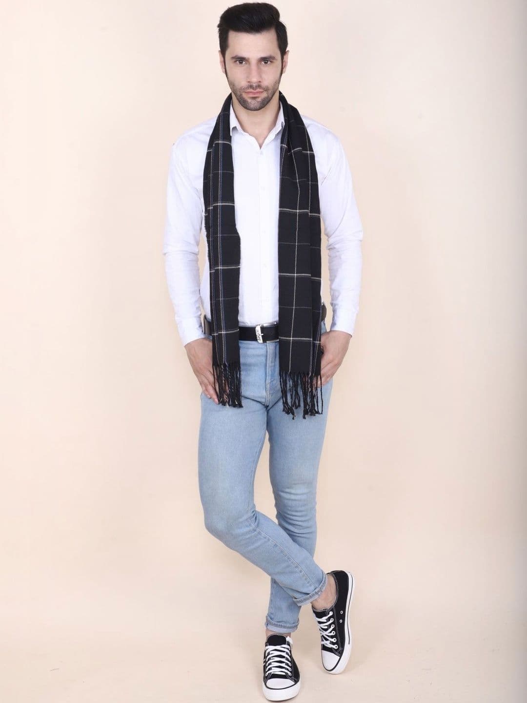 Cazzano Men Checked Scarf thumbnail 2