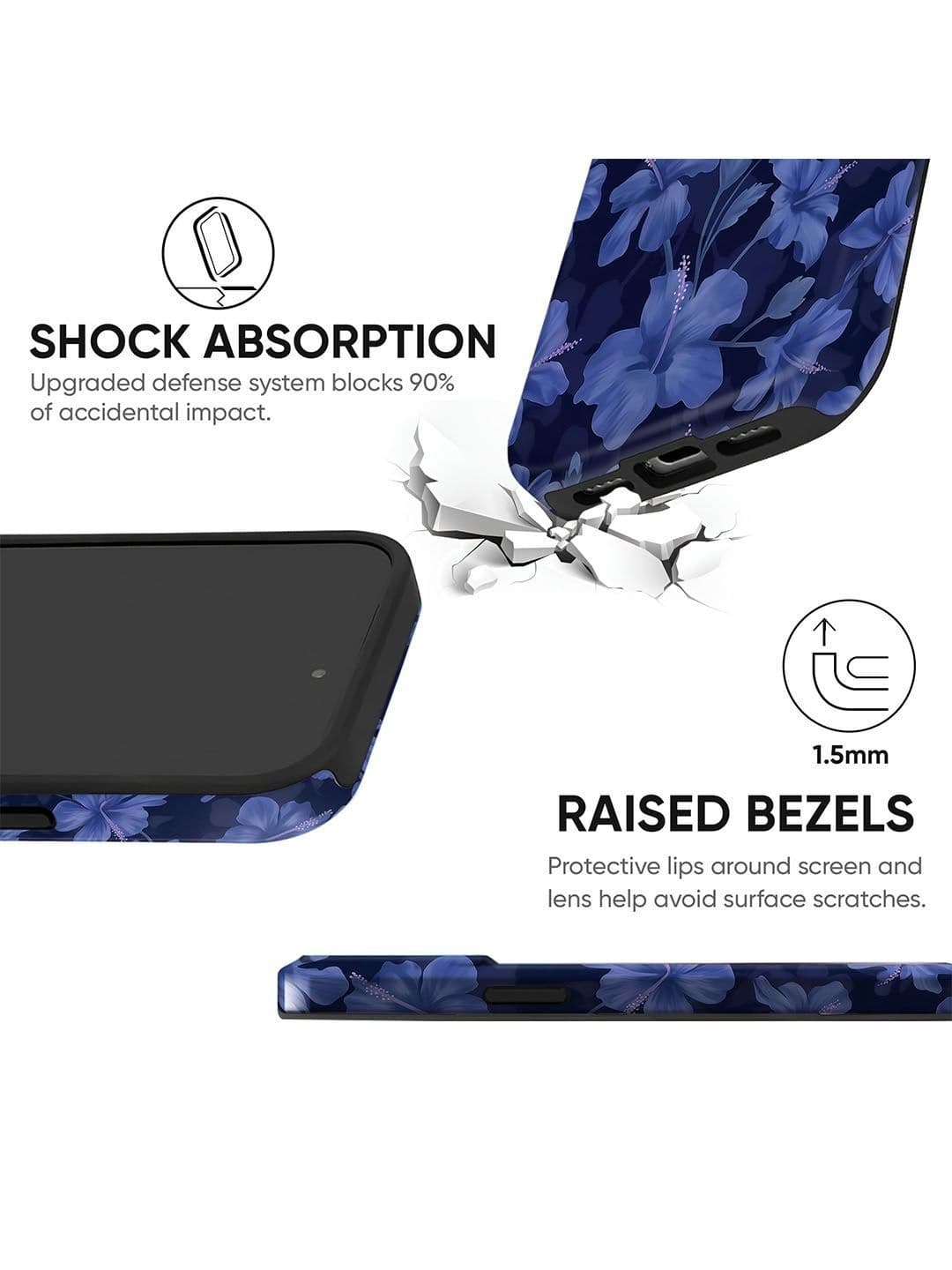QRIOH Floral Printed iPhone 15 Pro Back Case Mobile Accessories thumbnail 6
