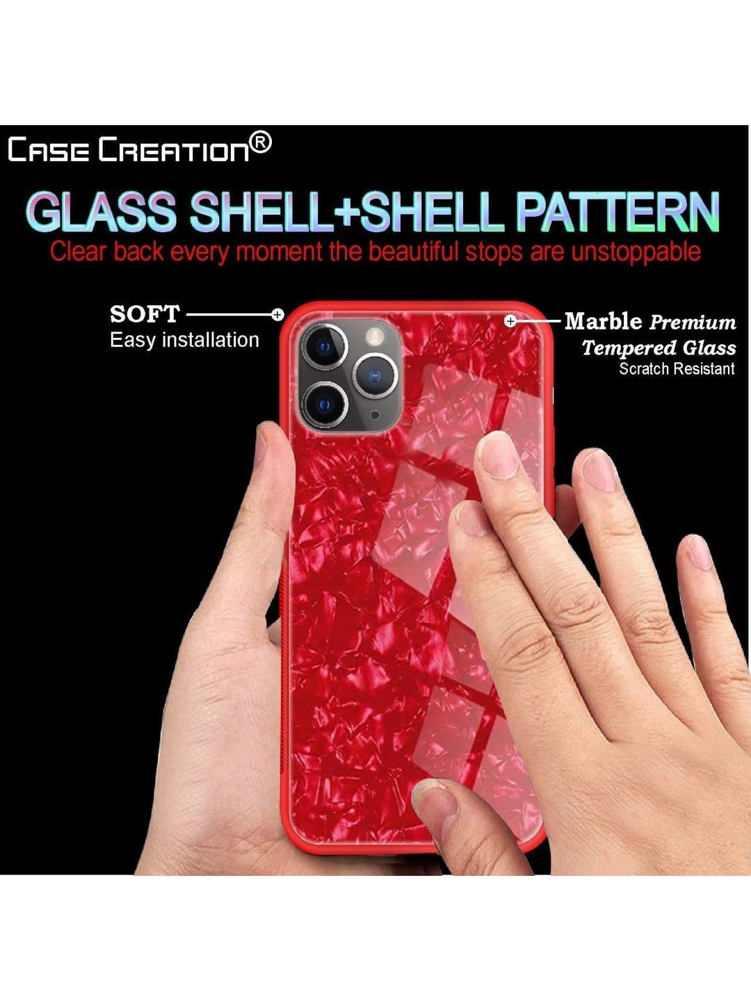 COVERLY Solid Printed iPhone 11 Pro Back Case Mobile Accessories thumbnail 6