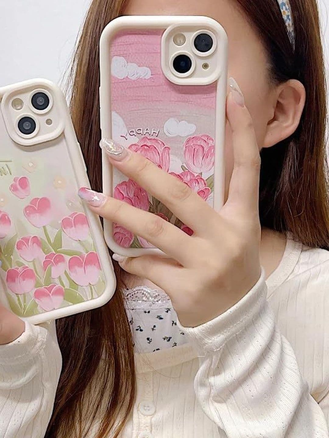 COVERLY Floral Printed iPhone 13 Back Case Mobile Accessories thumbnail 5
