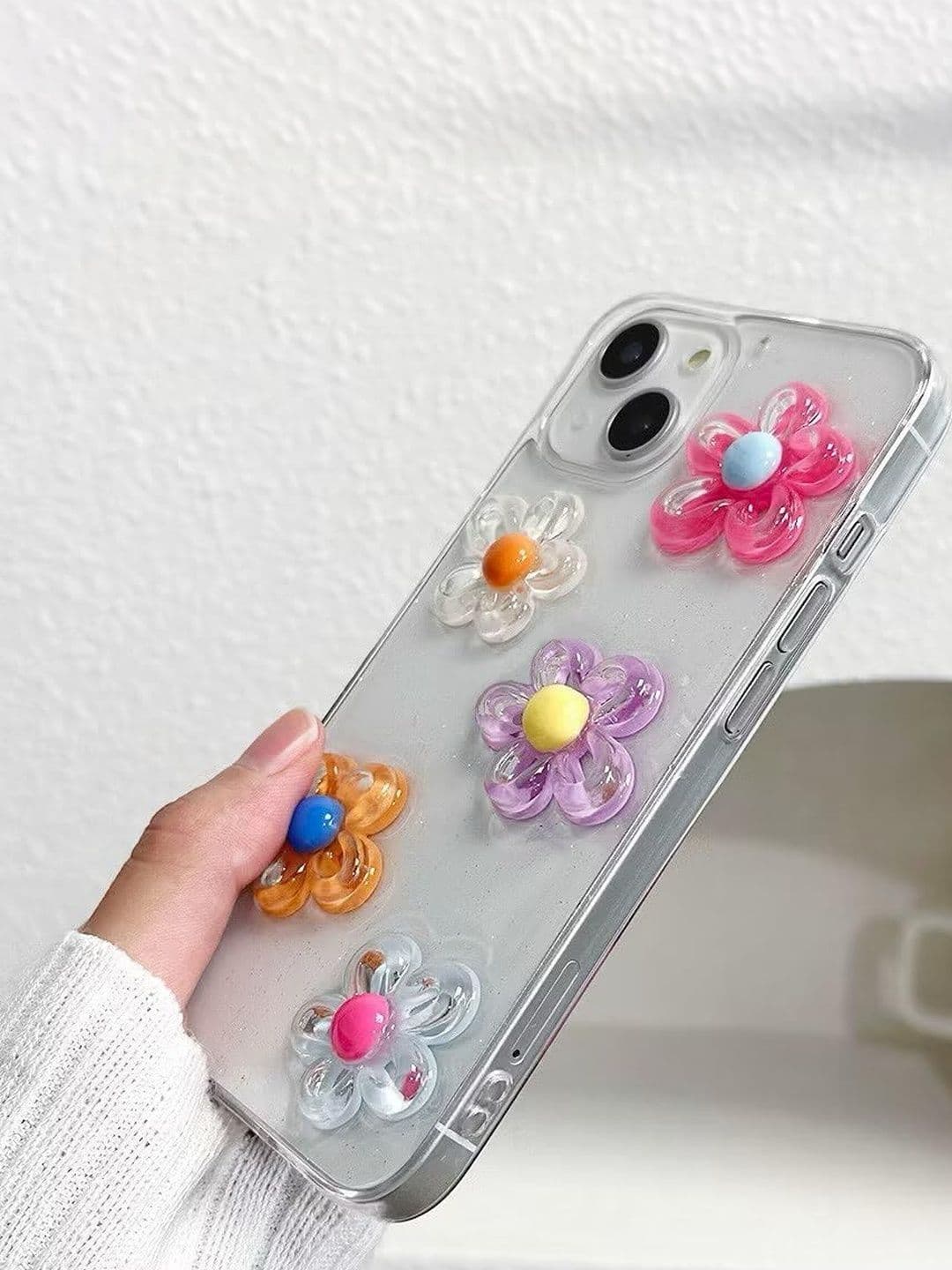 COVERLY Floral Printed iPhone 13 Back Case Mobile Accessories thumbnail 7