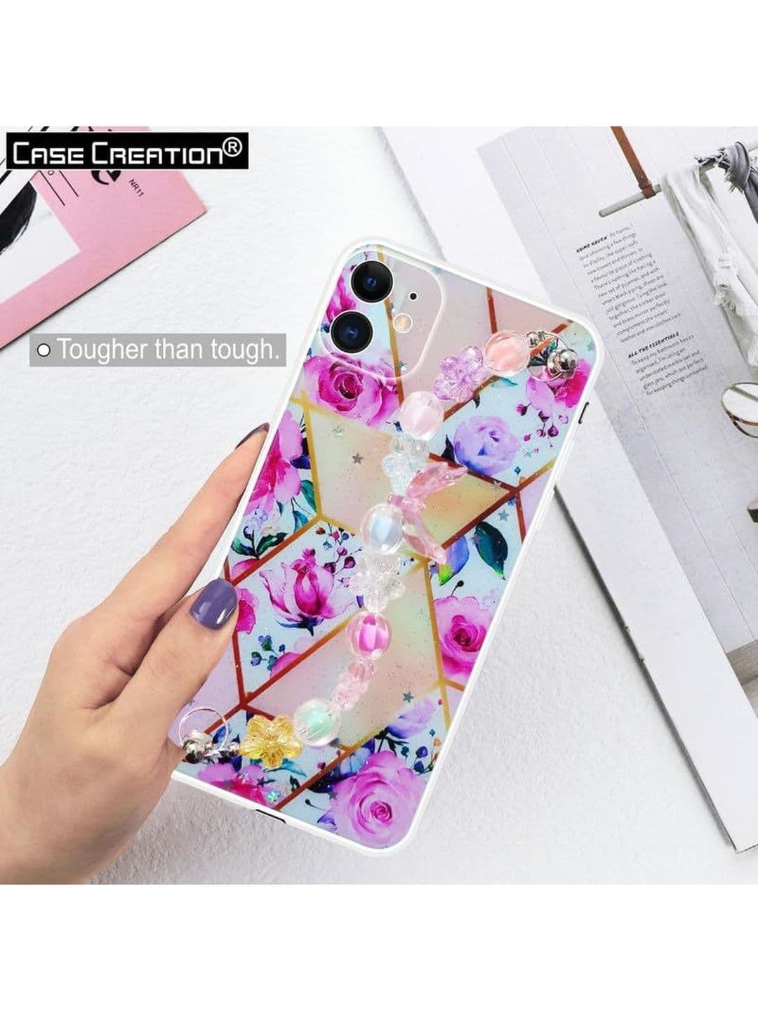 COVERLY Floral Printed iPhone X Back Case Mobile Accessories thumbnail 5