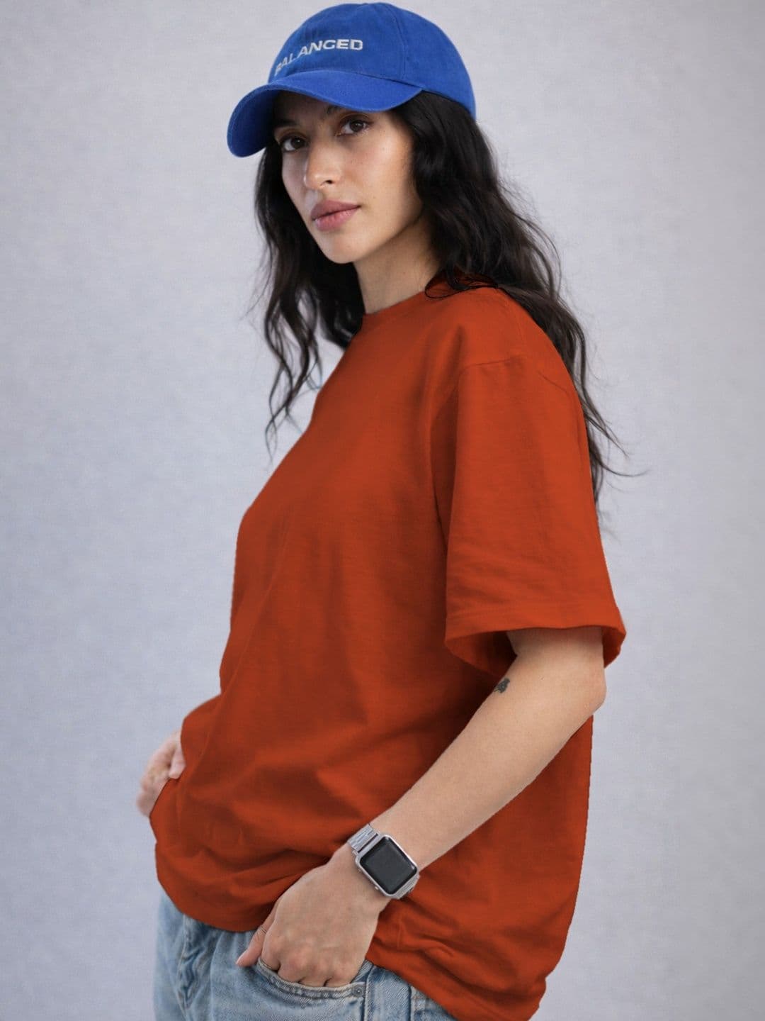 The Roadster Lifestyle Co Organic Cotton Round Neck Oversized Tshirt thumbnail 2