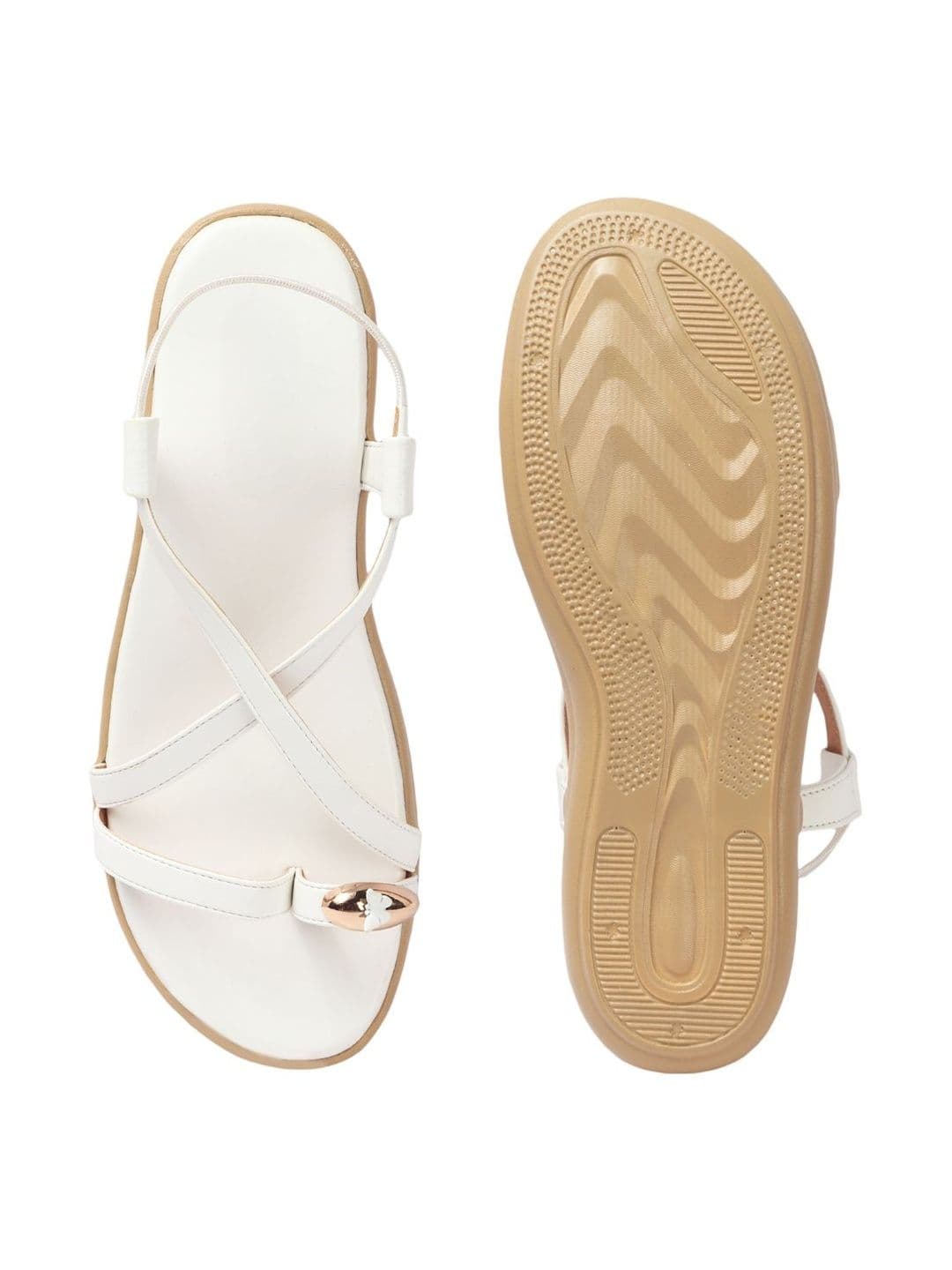 SELFIEE Wedge Sandals with Buckles thumbnail 6