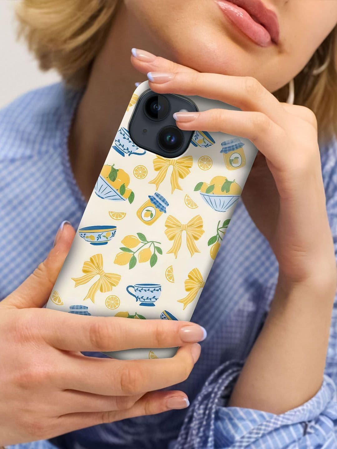 QRIOH Conversational Printed iPhone 13 Back Case Mobile Accessories thumbnail 6
