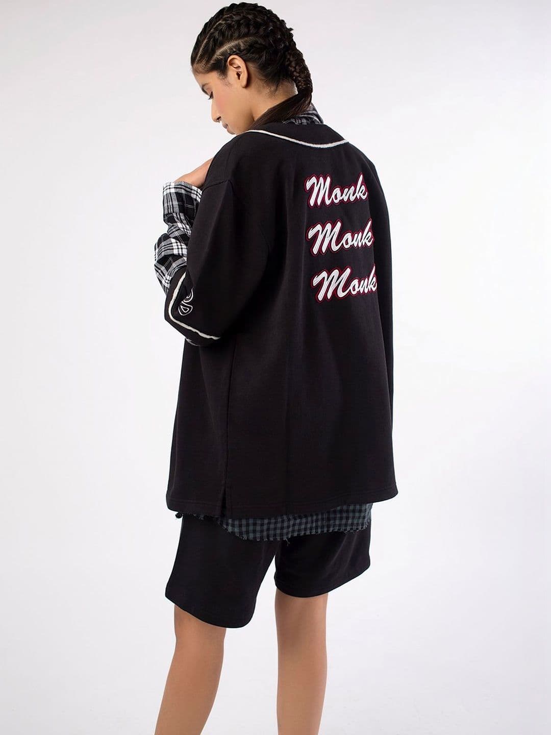 Woodland Men Typography Biker Jacket with Embroidered thumbnail 2