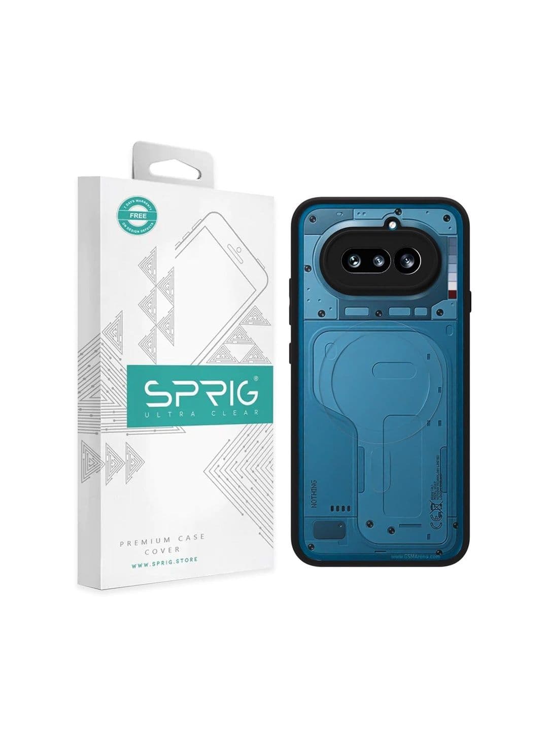 SPRIG Nothing Phone 4A Matte Transparent Back Cover - view 1