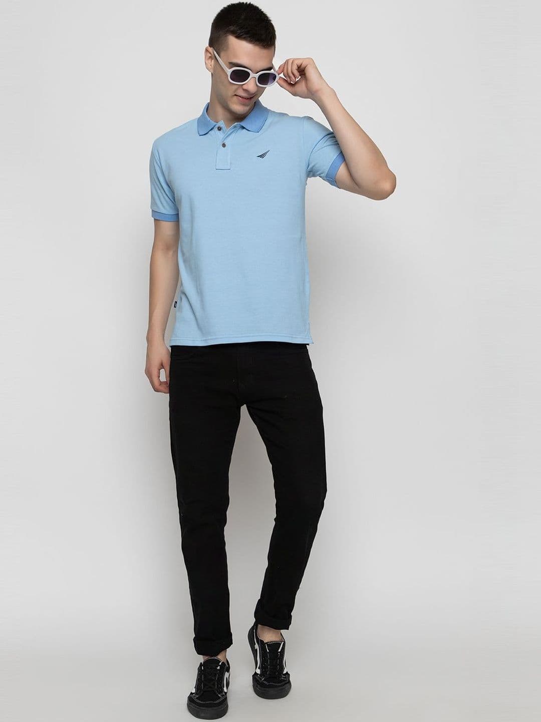 Oakmans Men Brand Logo Polo Collar Pockets T-shirt thumbnail 4