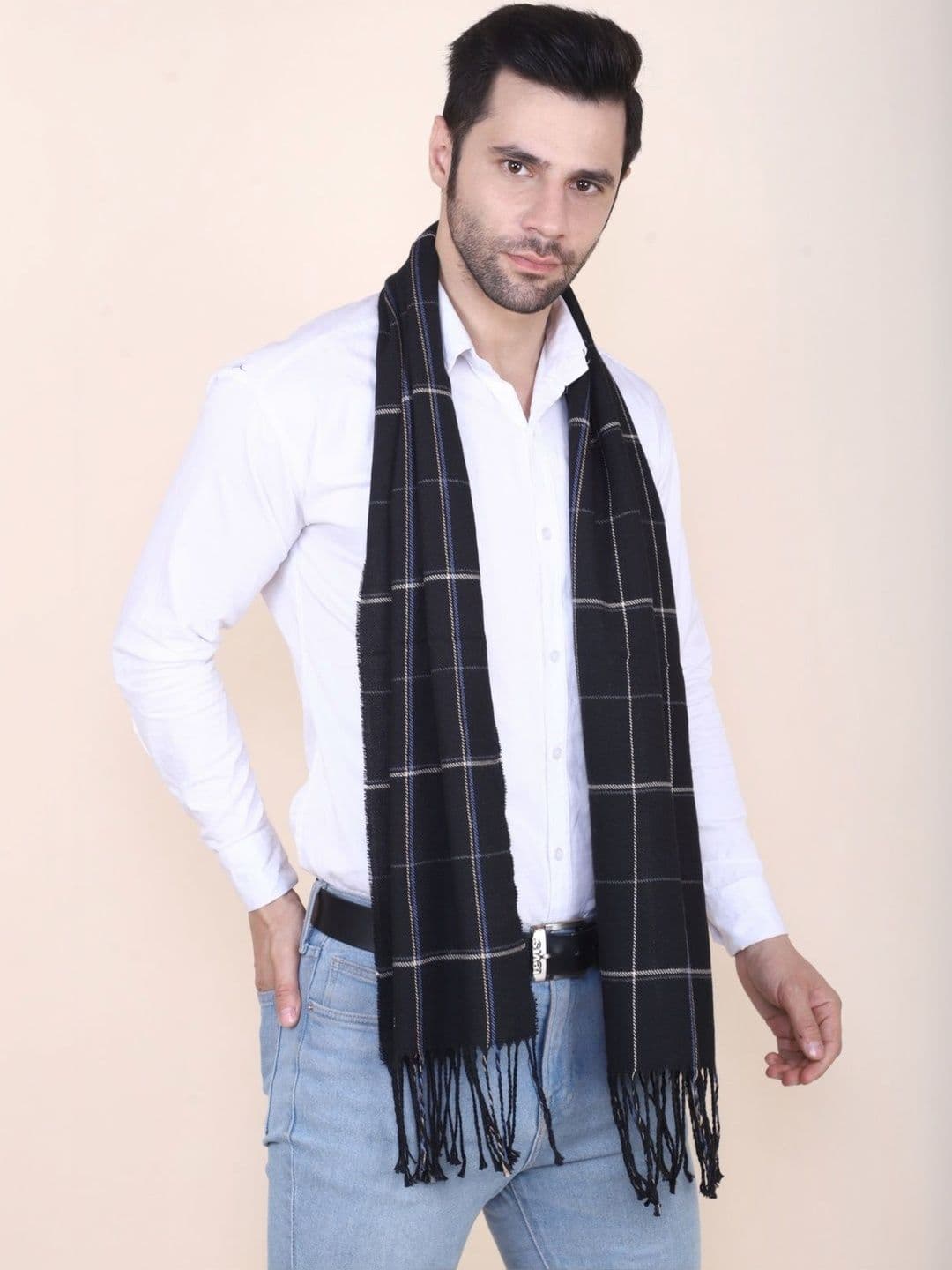 Cazzano Men Checked Scarf thumbnail 3
