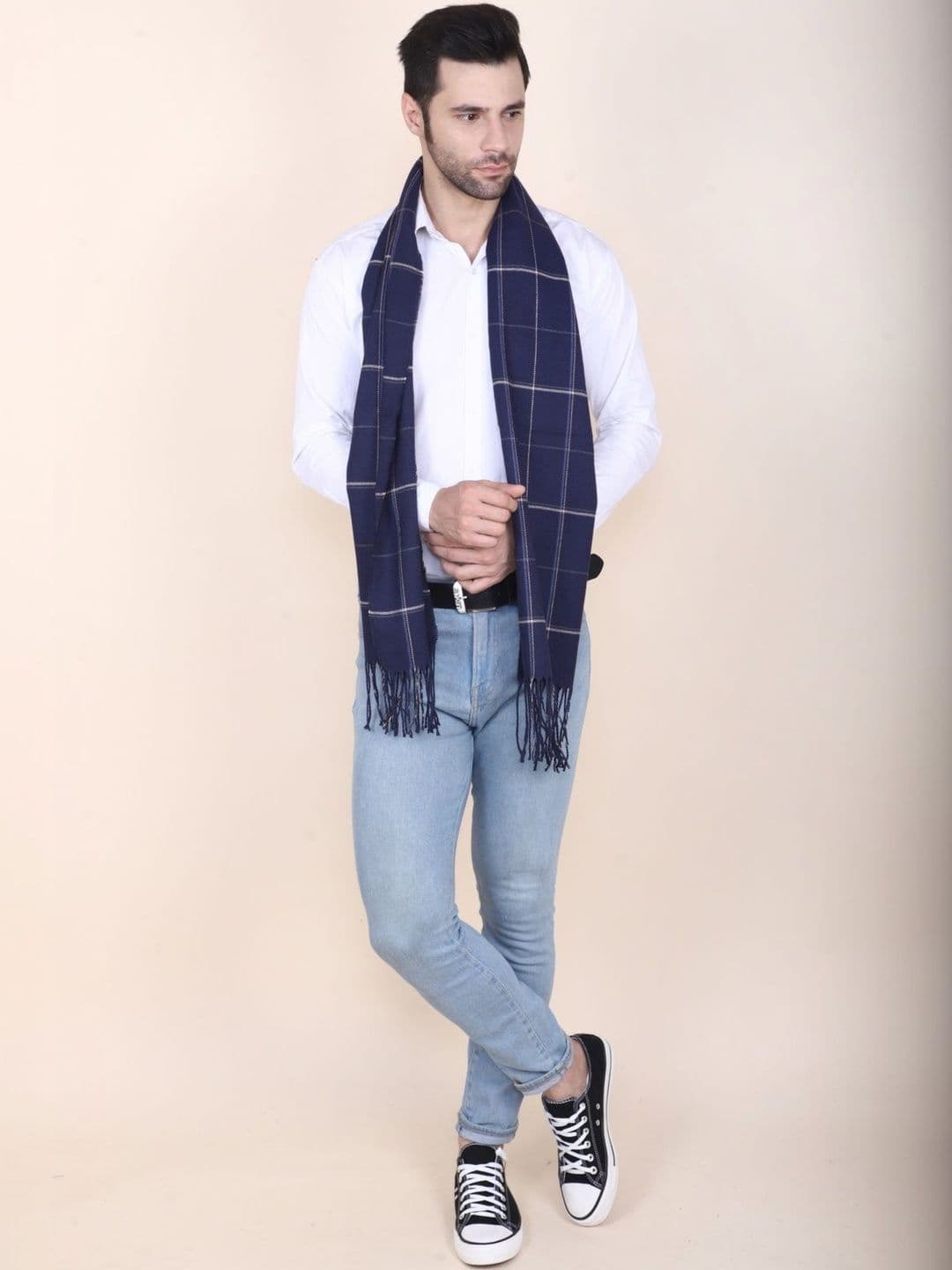 Cazzano Men Checked Scarf thumbnail 4