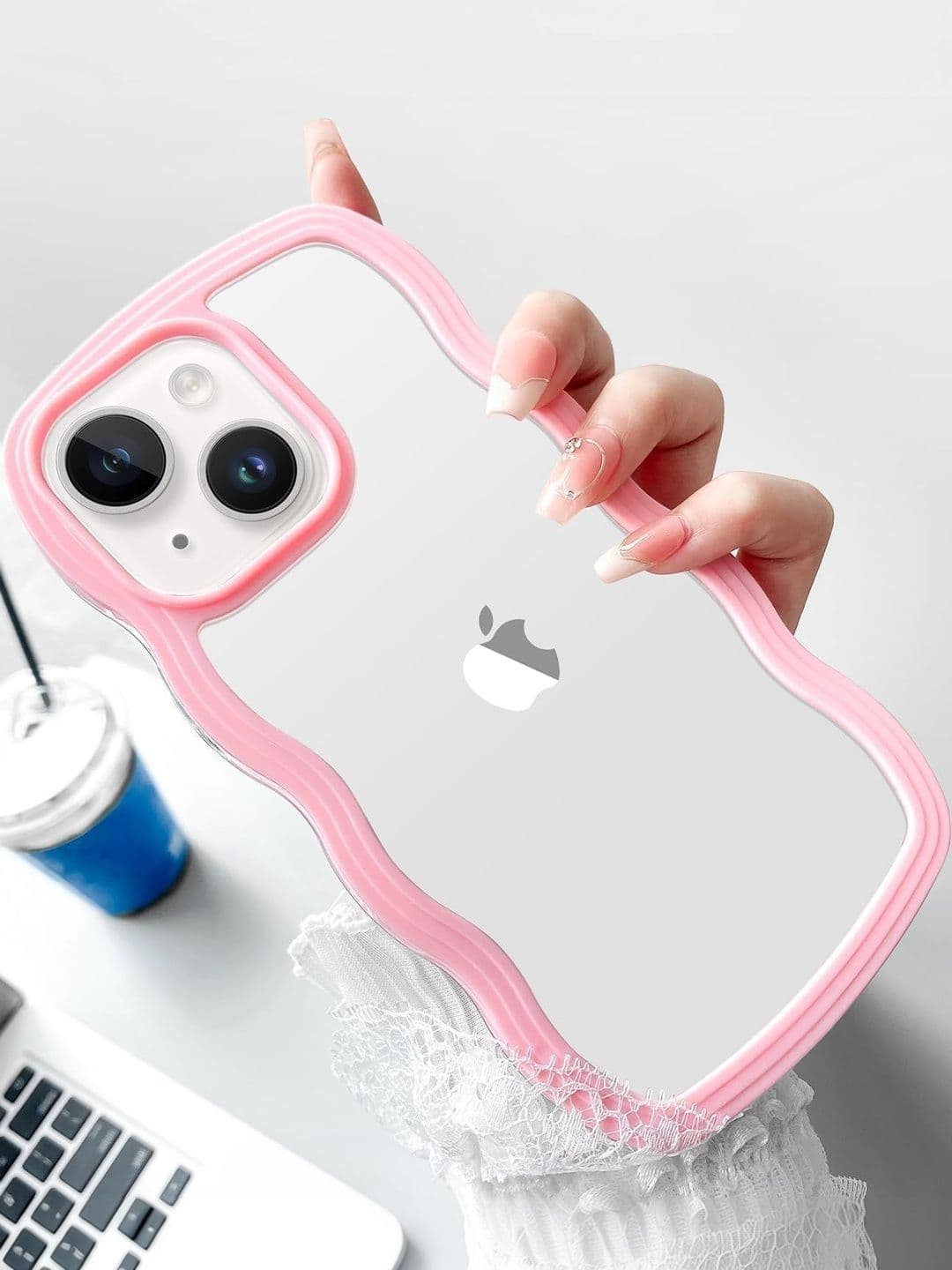 COVERLY Solid Printed iPhone 13 Back Case Mobile Accessories thumbnail 5