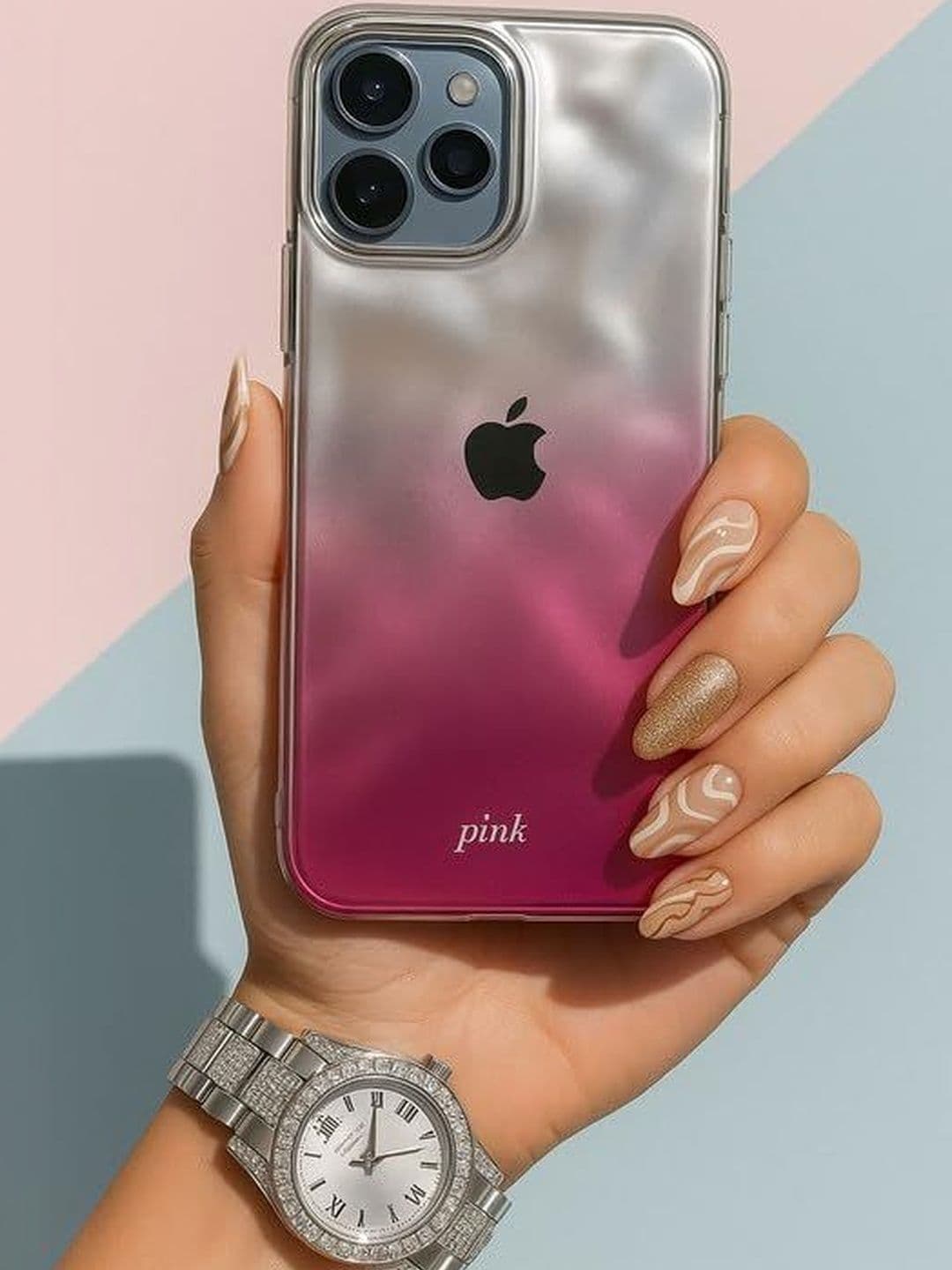 COVERLY Solid Printed iPhone 12 Back Case Mobile Accessories thumbnail 6