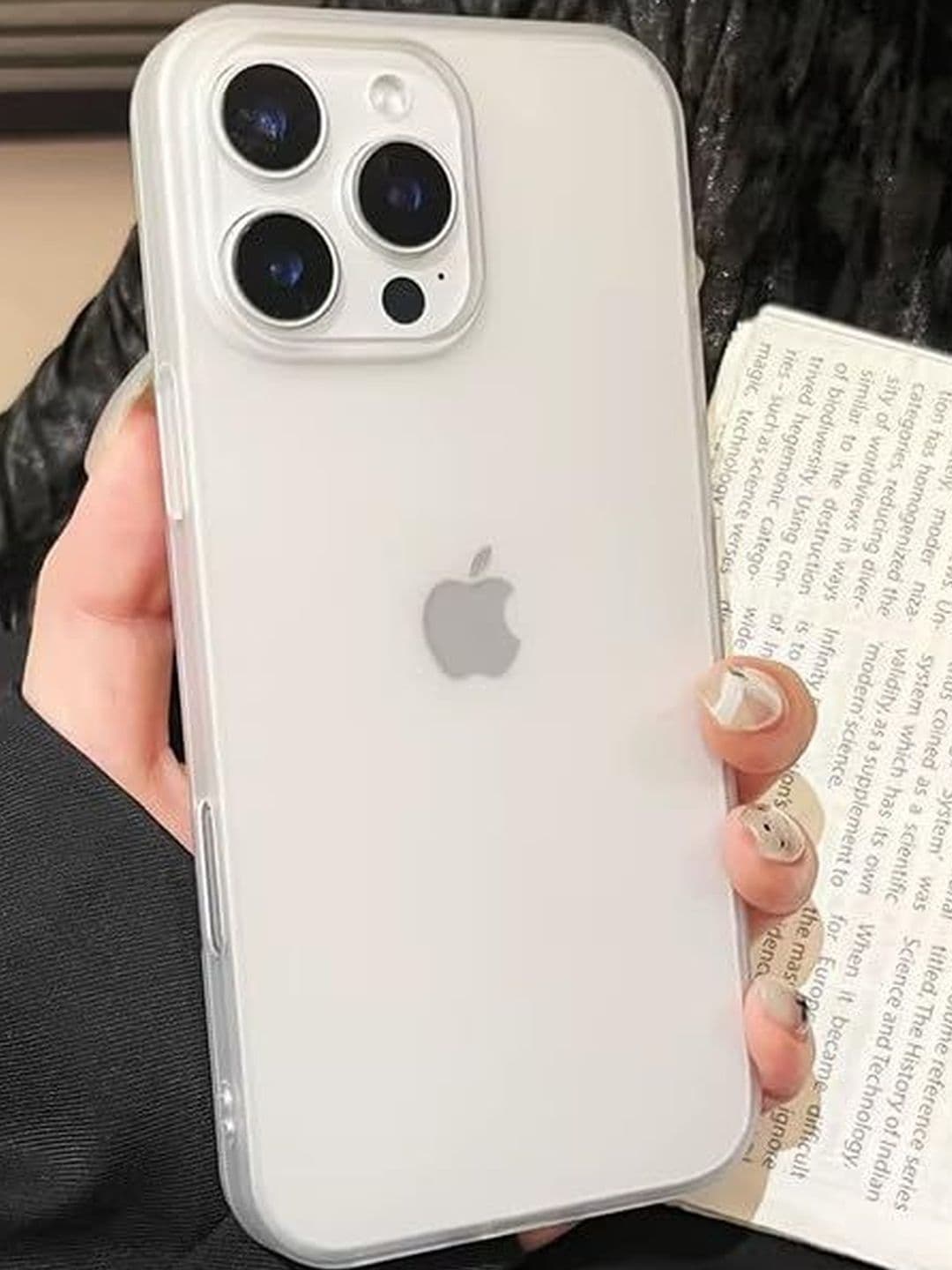 COVERLY Solid Printed iPhone 15 Pro Back Case Mobile Accessories thumbnail 3