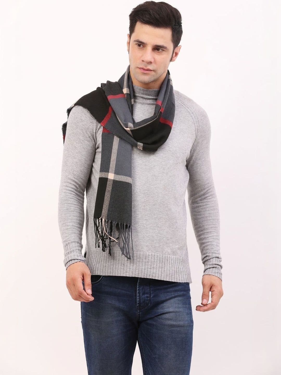 Cazzano Men Checked Scarf thumbnail 3