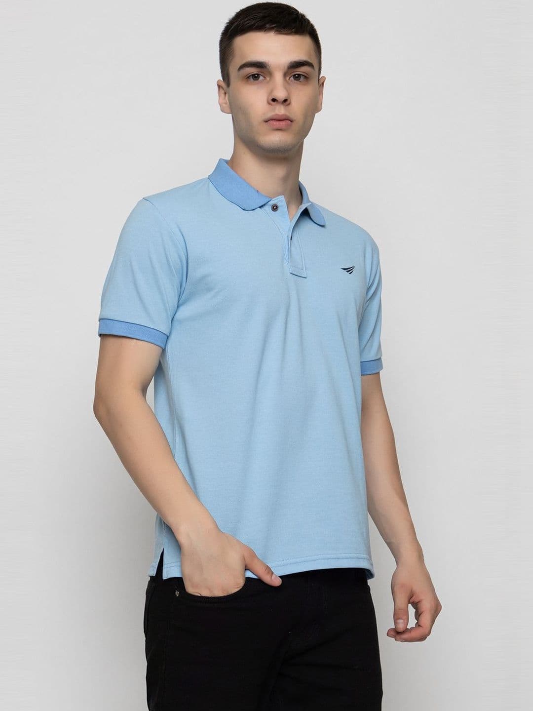 Oakmans Men Brand Logo Polo Collar Pockets T-shirt thumbnail 5