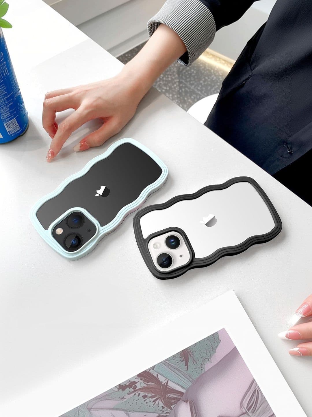 COVERLY Solid Printed iPhone 14 Back Case Mobile Accessories thumbnail 3