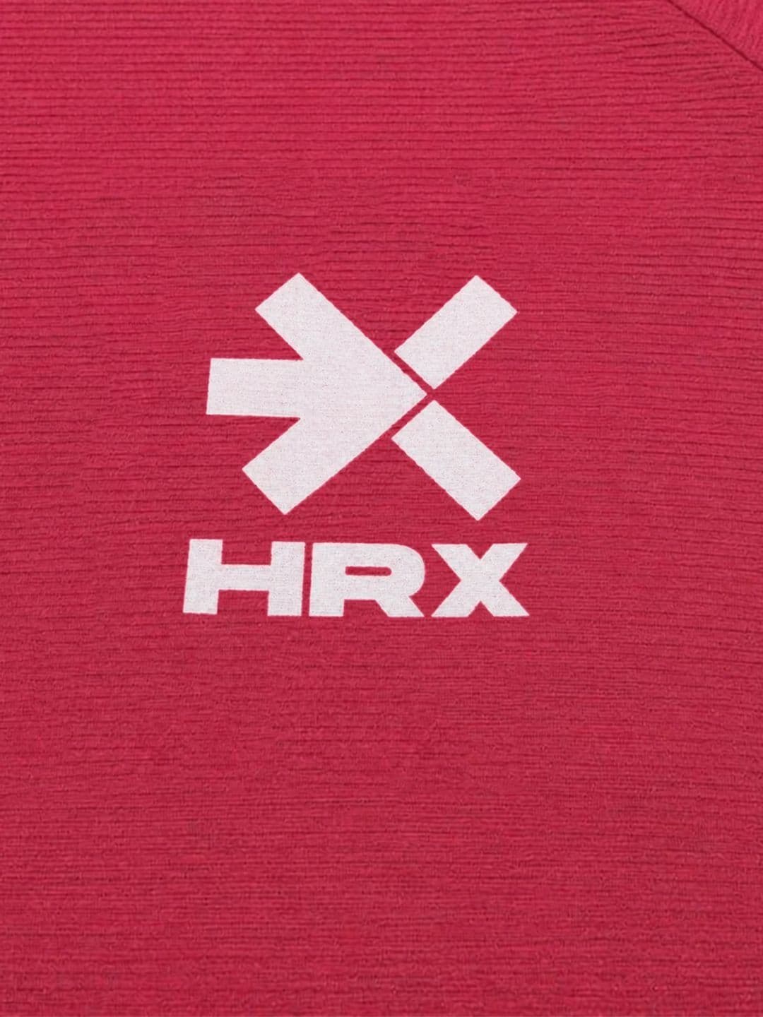 HRX by Hrithik Roshan Brand Logo Printed Round Neck T-shirt thumbnail 2
