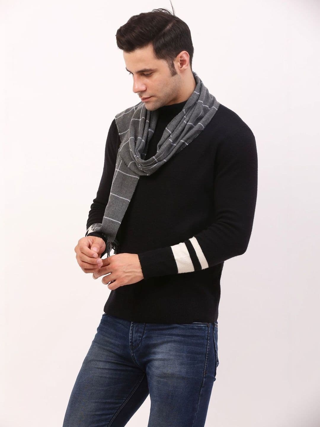 Cazzano Men Checked Scarf thumbnail 4