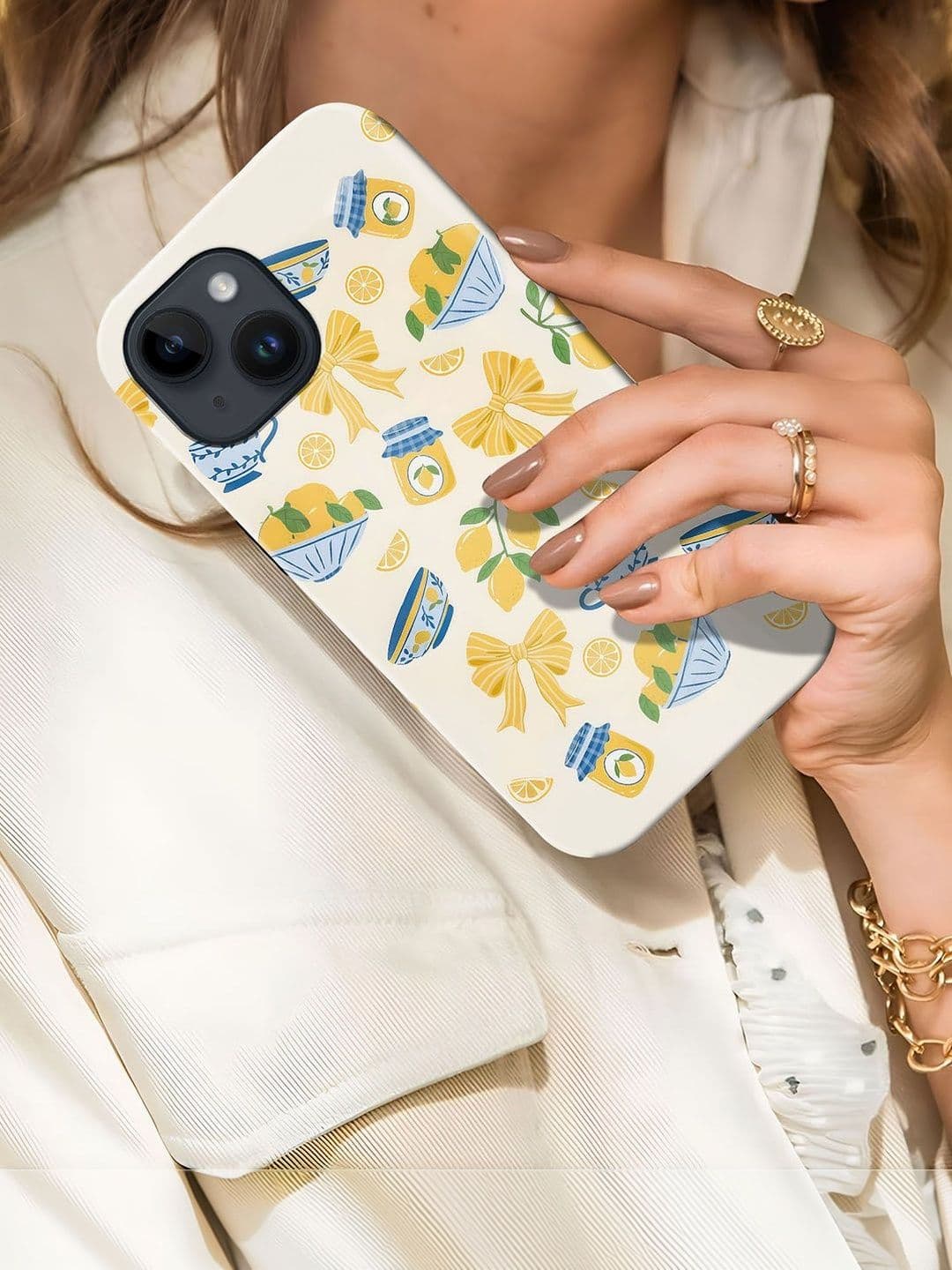 QRIOH Conversational Printed iPhone 13 Back Case Mobile Accessories thumbnail 3