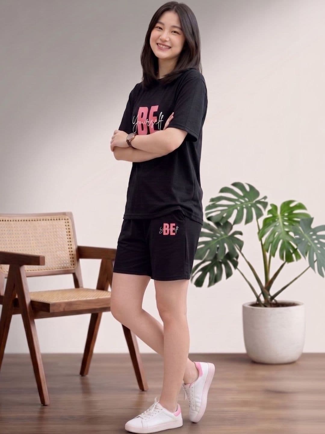 Keenuu Cotton Printed T-shirt with Shorts thumbnail 3