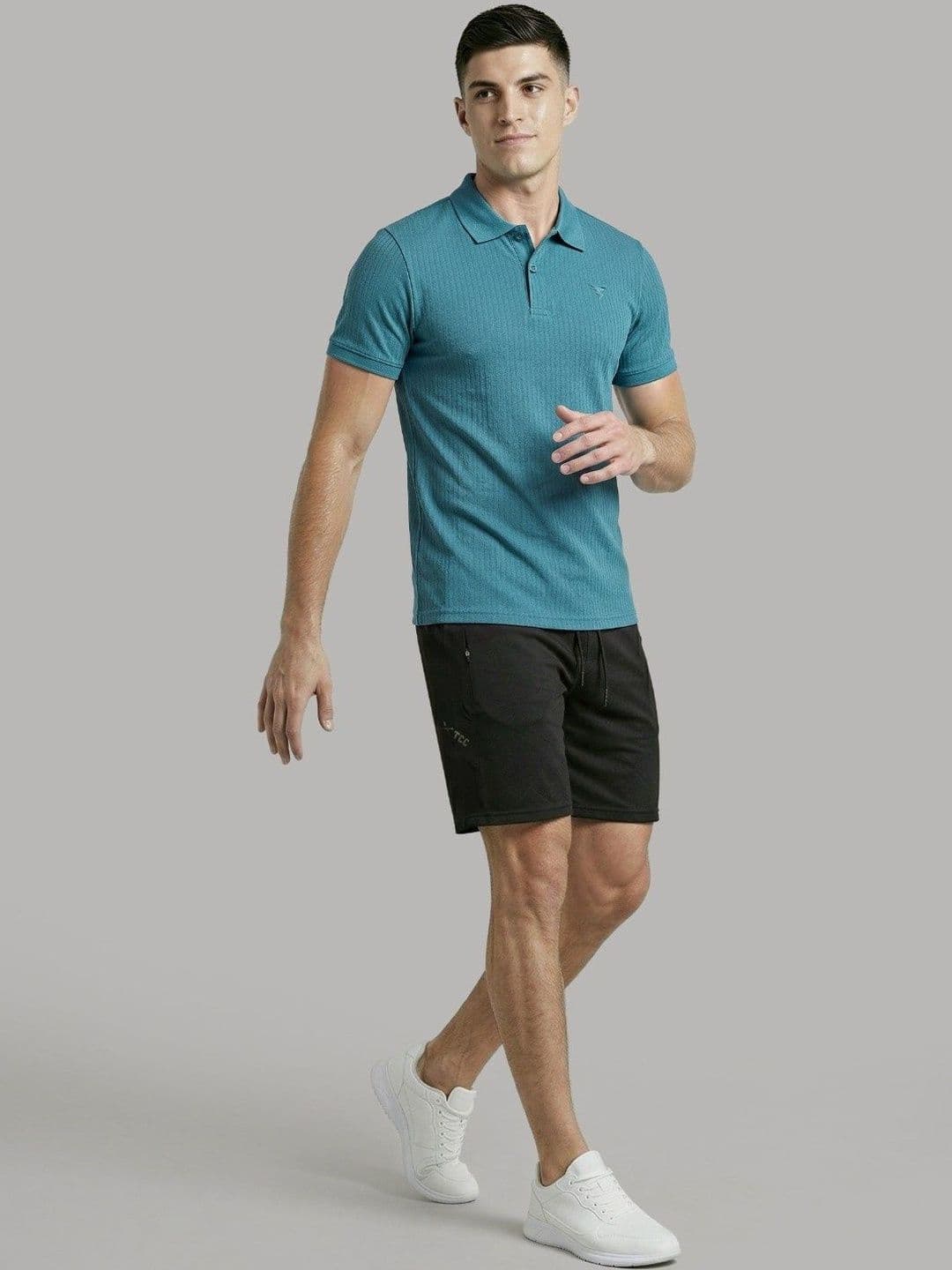 Technosport Men Polo Collar Pockets Slim Fit T-shirt thumbnail 6