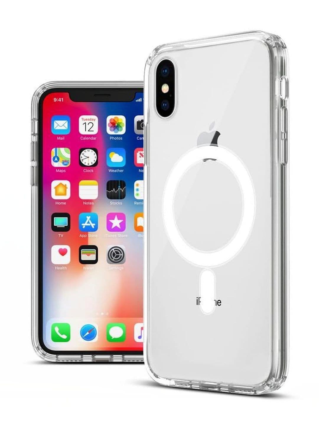 COVERLY Solid Printed iPhone X Back Case Mobile Accessories - view 1