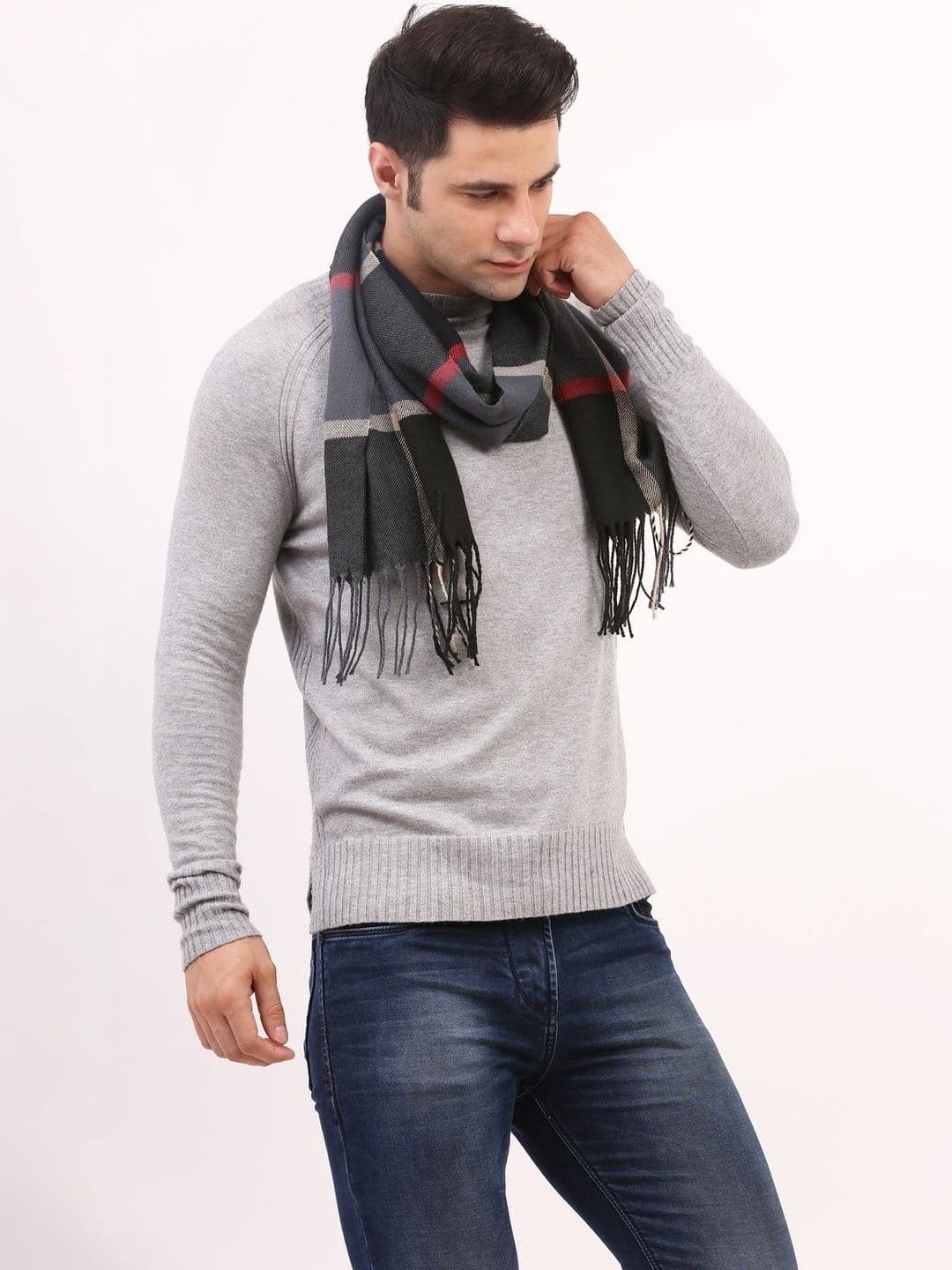 Cazzano Men Checked Scarf thumbnail 4