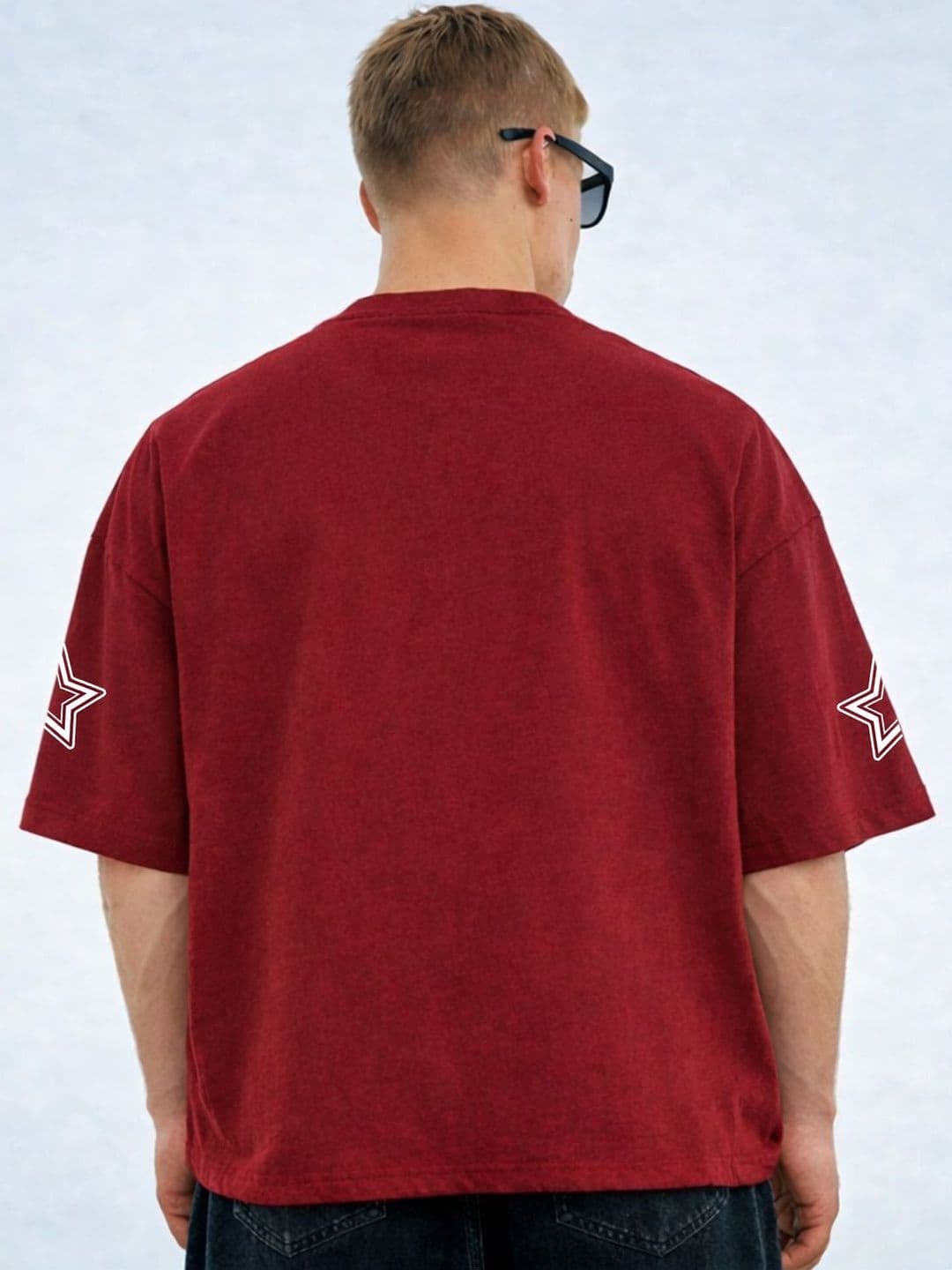 HIOR Men Typography Printed Drop-Shoulder Sleeves T-shirt thumbnail 4