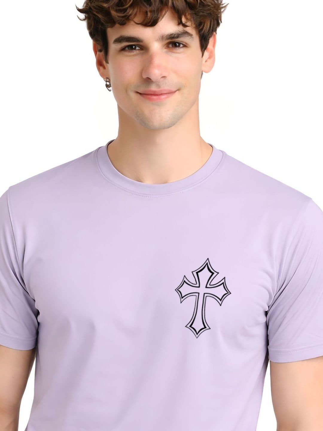 ADRO Men Printed Round Neck Short Sleeves Cotton T-shirt thumbnail 7