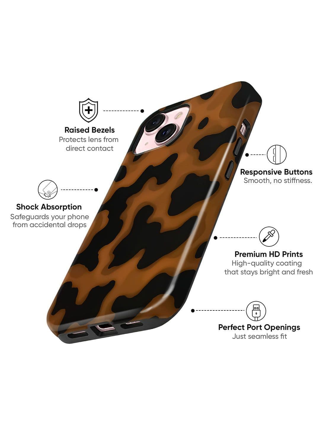 QRIOH Abstract Printed iPhone 13 Back Case Mobile Accessories thumbnail 5