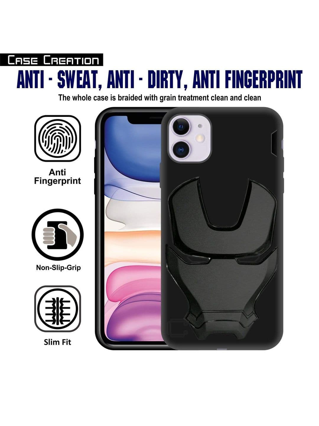 COVERLY Superhero Printed iPhone 11 Back Case Mobile Accessories thumbnail 4
