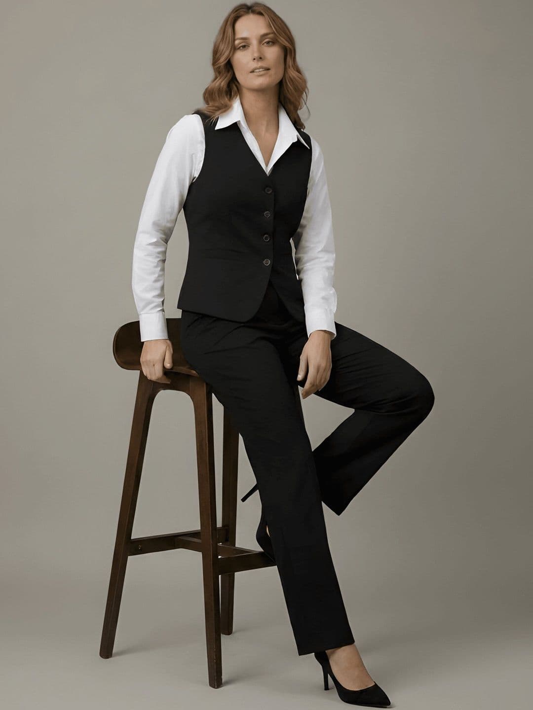 CORSICA Shirt Collar Waistcoat With Trousers thumbnail 6