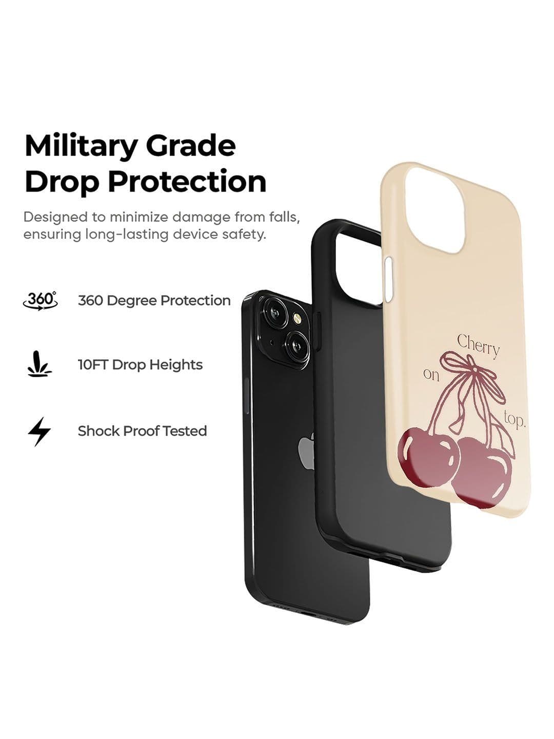QRIOH Conversational Printed iPhone 14 Back Case Mobile Accessories thumbnail 2