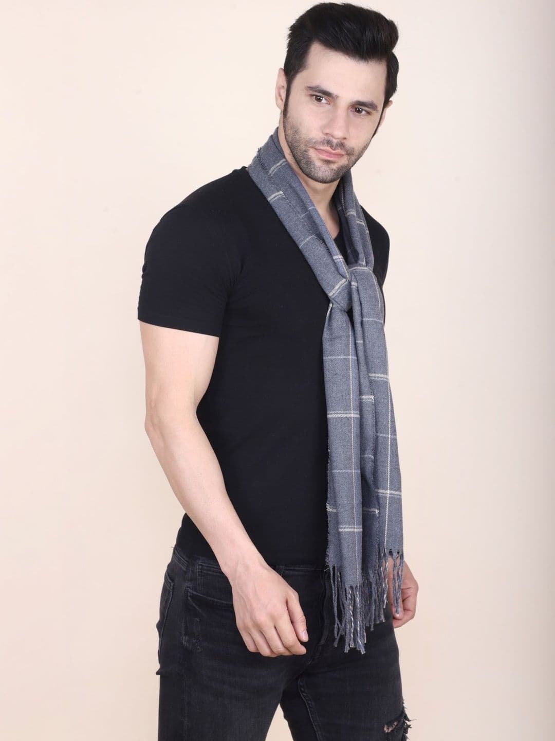 Cazzano Men Checked Scarf thumbnail 4
