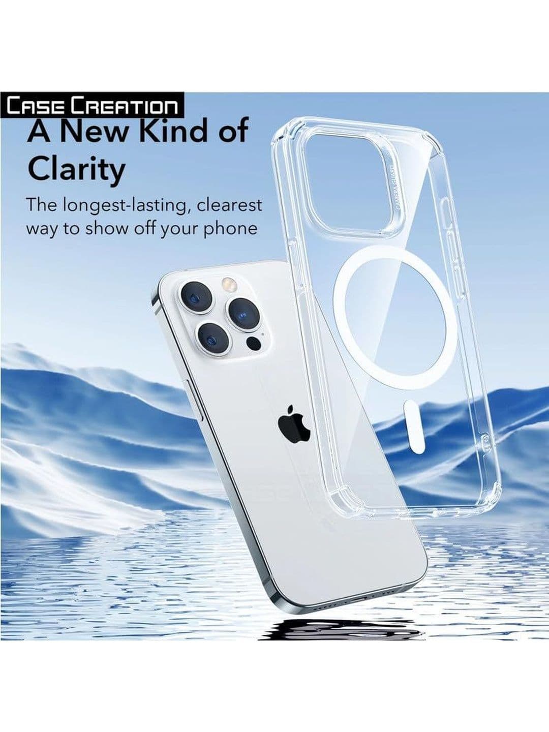 COVERLY Solid Printed iPhone 12 Back Case Mobile Accessories thumbnail 3