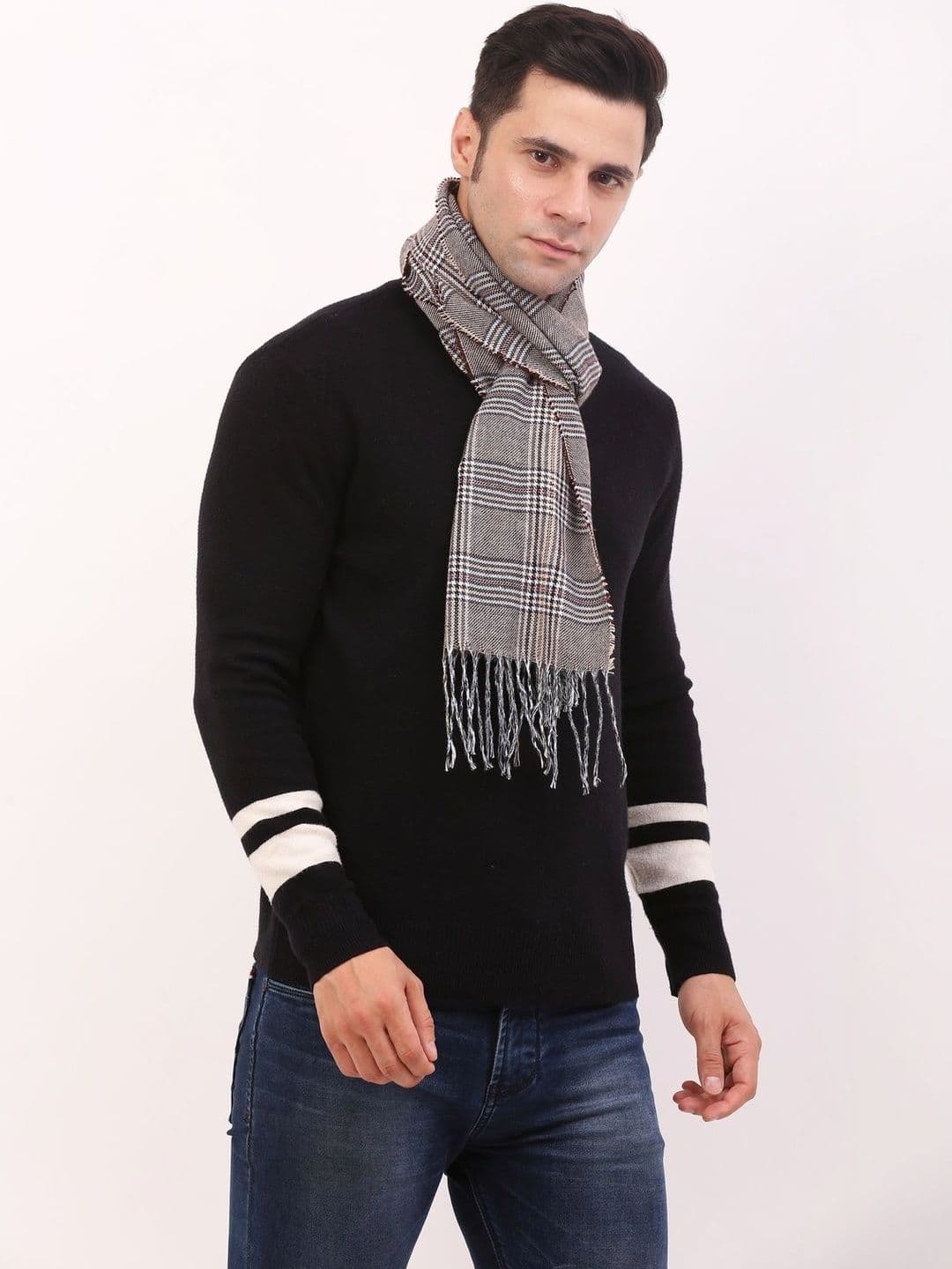 Cazzano Men Checked Scarf thumbnail 2